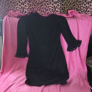 Black Dress with Bell Sleeves